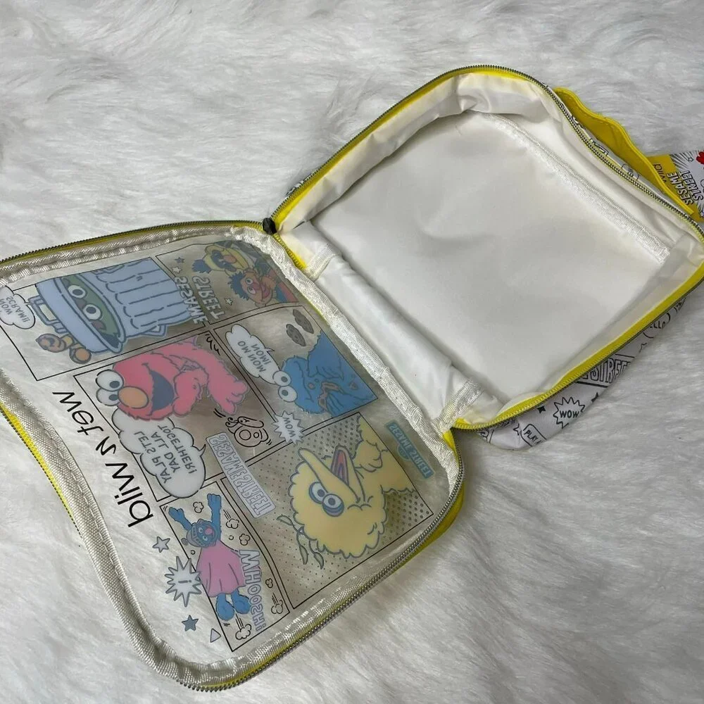 Sesame Street Makeup Bag & Telly Gem Face Mask Bundle NWT